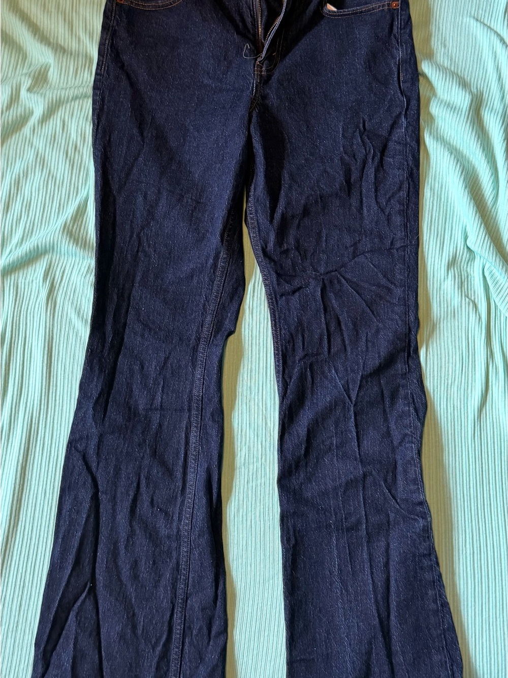 Abercrombie & Fitch Dark Indigo Flare Jeans